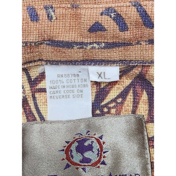 Territory Ahead Shirt Men's XL Short Sleeve Button Up Geometric Aztec Southwest - Picture 5 of 7